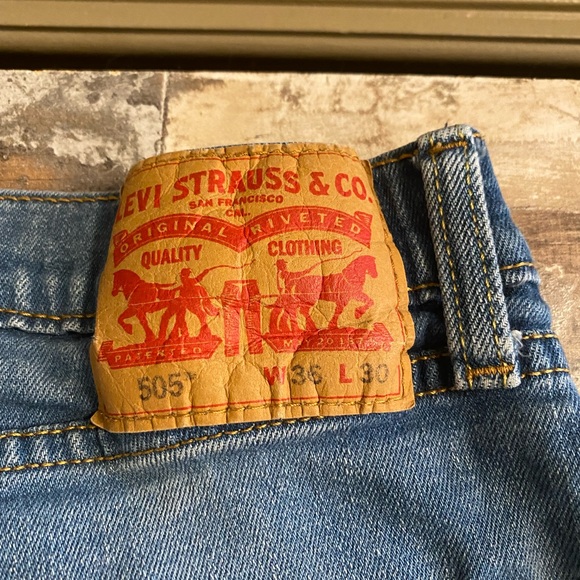 Levi's Other - Levi Strauss & Co blue jeans 505 size 36w and 30L in good used condition.